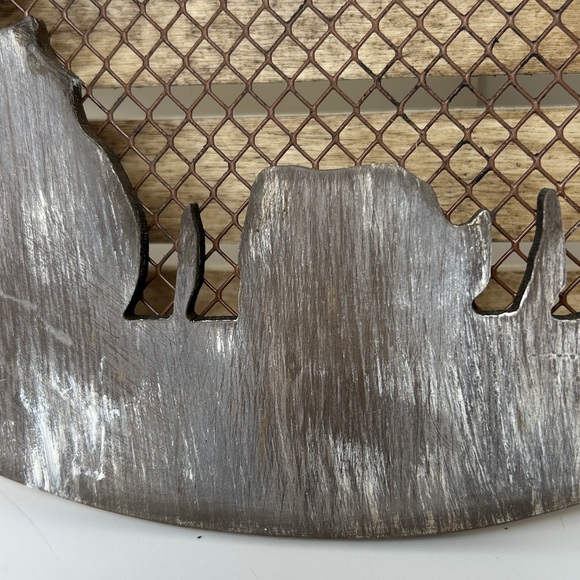 Rustic Farmhouse Wall Decor with Cow Cutout and Bow - Picture 5 of 9